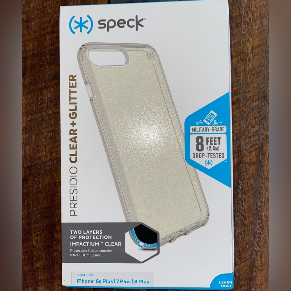 speck Presidio Clear + Glitter iPhone Case